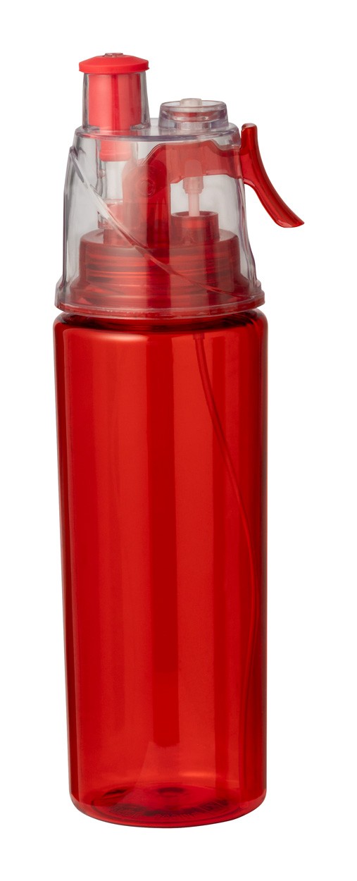 Fluxi sticlă cu pulverizator  roșu