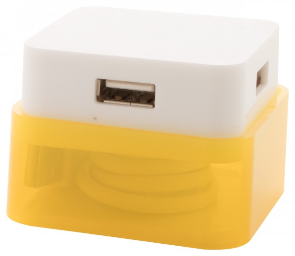 Dix hub USB  galben