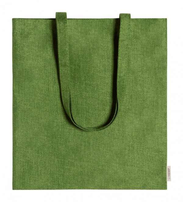 Sativy geantă de cumpărături din cânepă  verde
