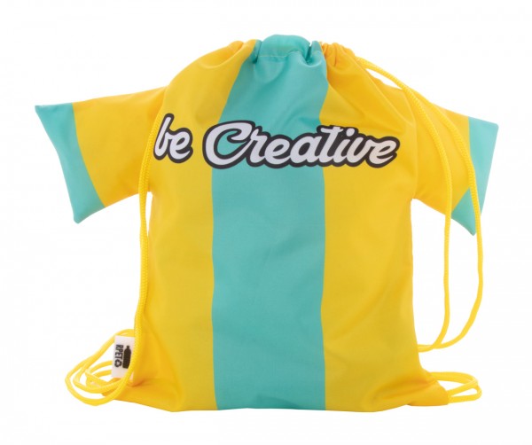 CreaDraw T Kids RPET Rucsac cu șnur, pentru copii, personalizat  galben