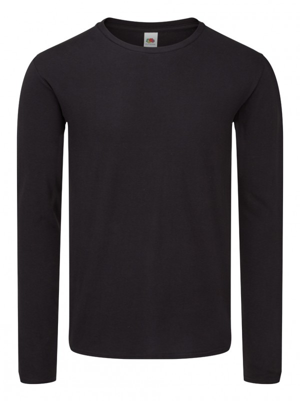 Iconic Long Sleeve Tricou mânecă lungă L negru