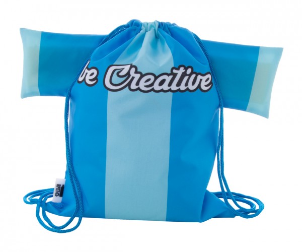 CreaDraw T Kids RPET Rucsac cu șnur, pentru copii, personalizat  albastru