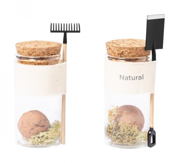 Winsu kit de plantat flori, cu lopețică  natural