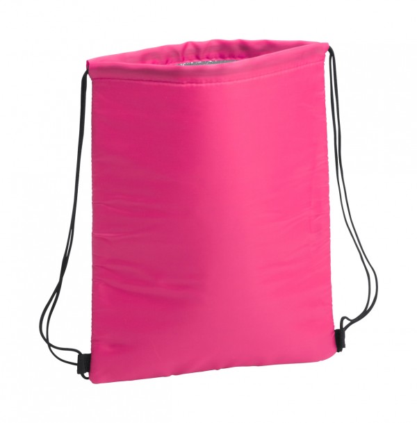 Nunat geantă drawstring termoizolantă  roz
