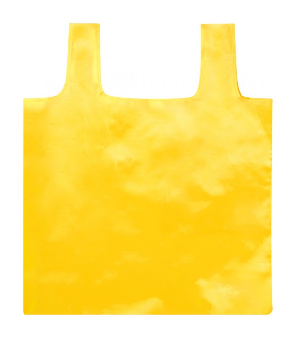 Squber geantă de cumpărături pliabilă, material reciclat RPET  galben