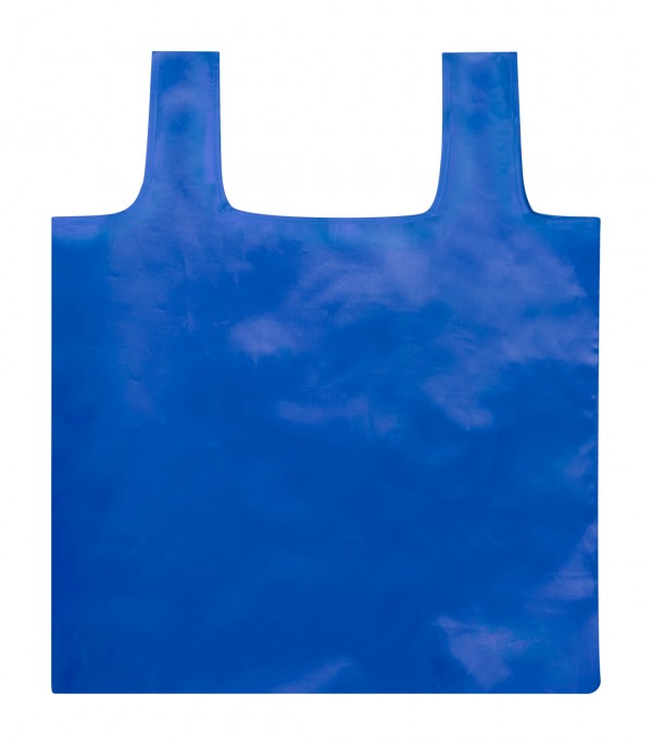 Squber geantă de cumpărături pliabilă, material reciclat RPET  albastru