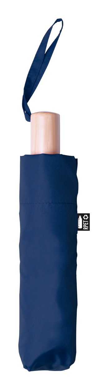 Brosoboo umbrelă, material reciclat RPET  albastru închis