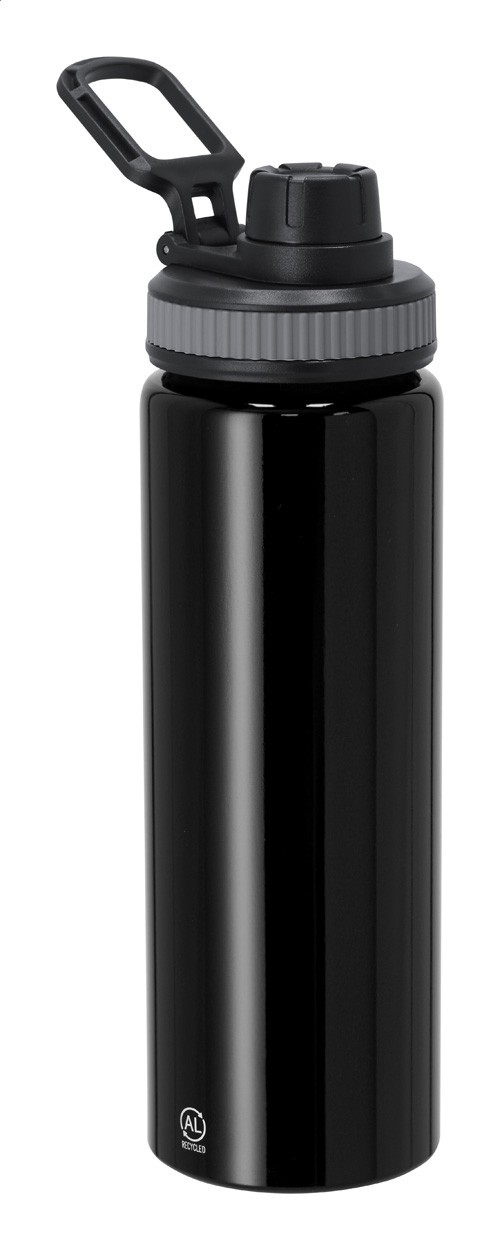 Fouler Sticlă sport, aluminiu reciclat  negru
