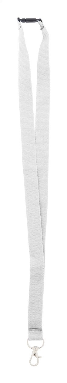Revent lanyard, RPET  alb