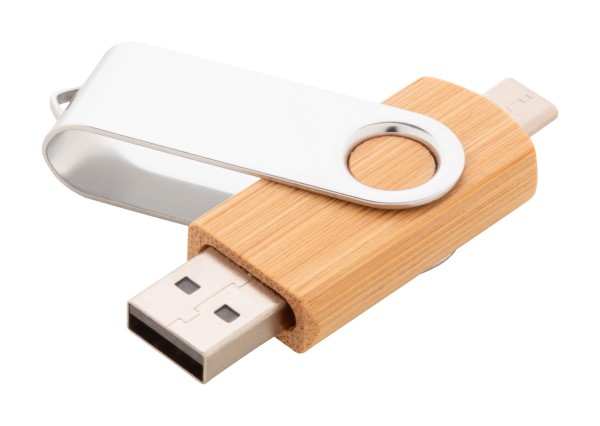 BooSpin unitate flash USB OTG  natural