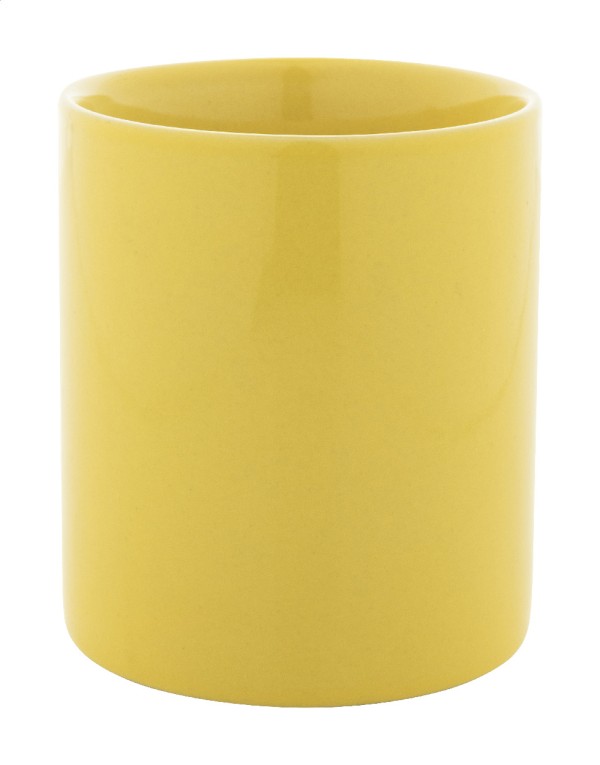 Kolomu Cană ceramică colorată  galben