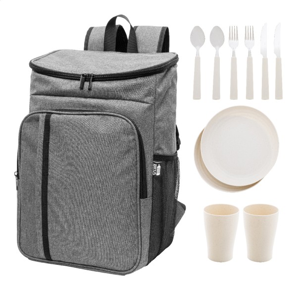 Duonic Rucsac frigorific pentru picnic, RPET  gri închis