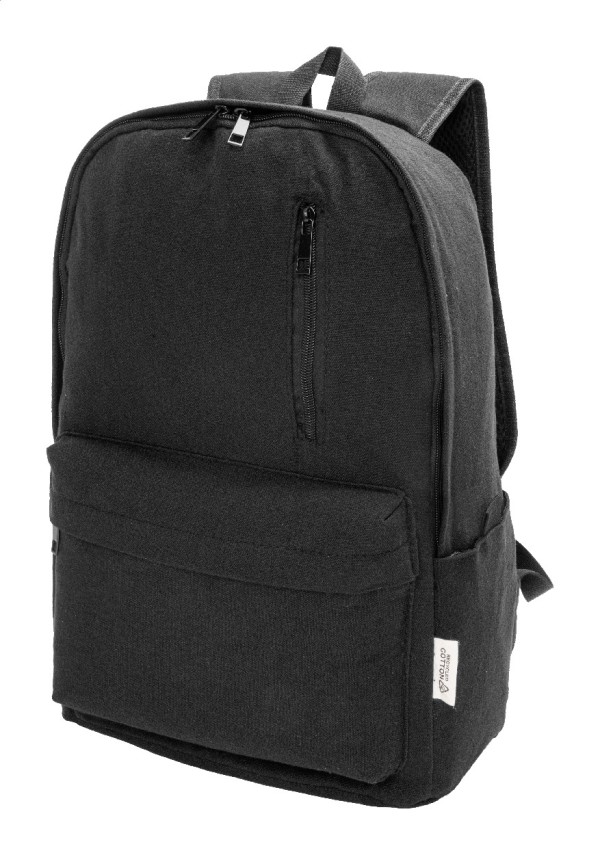 Recabak Rucsac din pânză reciclată  negru