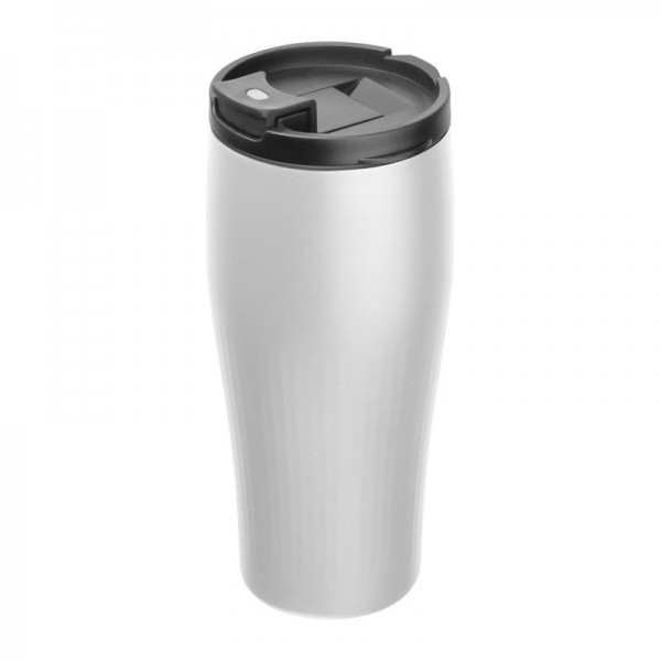 TOMMASO Cană termos inox vacuum, 500 ml ø 7,8 x 19 cm Alb