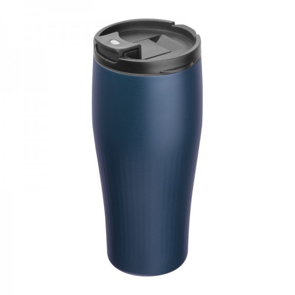 TOMMASO Cană termos inox vacuum, 500 ml ø 7,8 x 19 cm Albastru Inchis