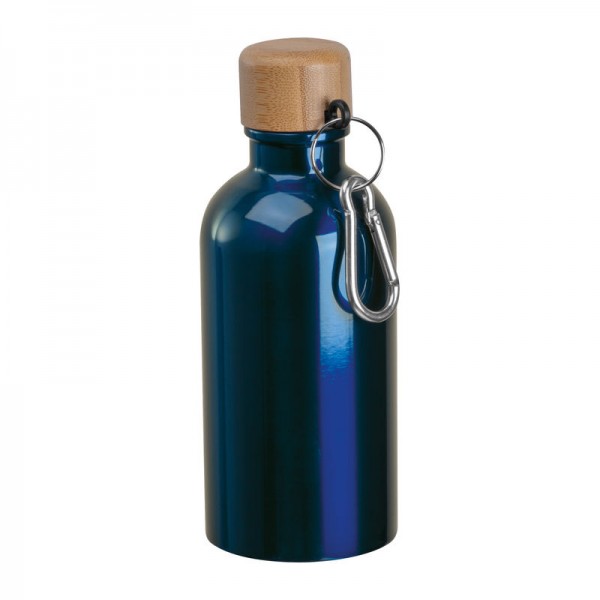 MARILYN Sticlă din oţel inoxidabil cu carabină, 400ml ø 6,5 x 17 cm Albastru Inchis
