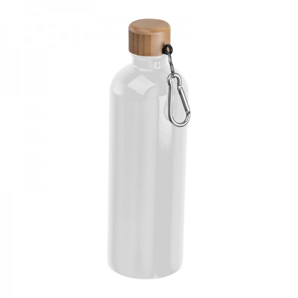 RUTH Sticlă din oţel inoxidabil cu carabină, 750ml ø 7,3 x 23,5 cm Alb