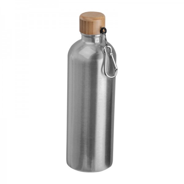 RUTH Sticlă din oţel inoxidabil cu carabină, 750ml ø 7,3 x 23,5 cm Gri