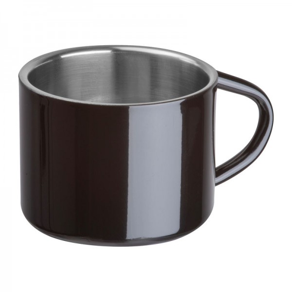 MADDALENA Cană espresso din oţel inoxidabil 60ml ø 5,5 x 4,2 cm Negru