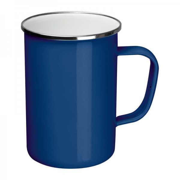 GENE Cană emailată, 550ml ø 9,2 × 12,8 cm Albastru
