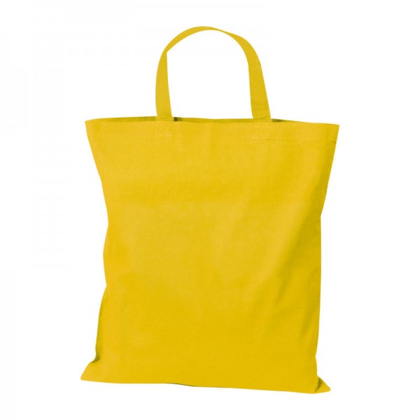 MARSHALL Sacoșă din bumbac cu mânere scurte 42 x 38 cm Galben