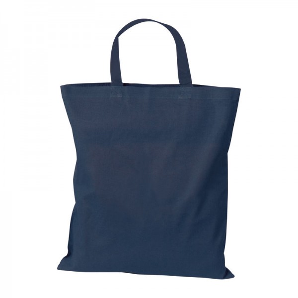 MARSHALL Sacoșă din bumbac cu mânere scurte 42 × 38 cm Albastru Inchis