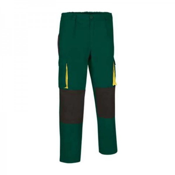 Trousers Darko XL Bottle Green-Black-Lemon Yellow