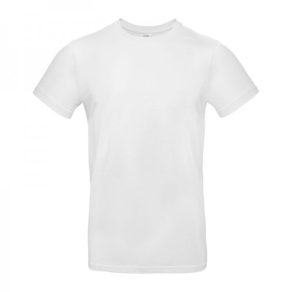 B&C #E190 UNISEX T-SHIRT M White