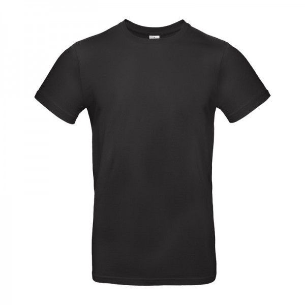 B&C #E190 UNISEX T-SHIRT S Black