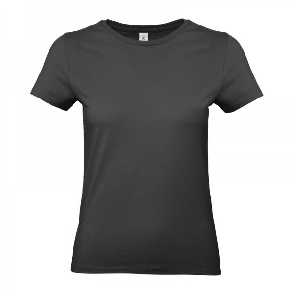 B&C #E190 /WOMEN T-SHIRT M Used Black