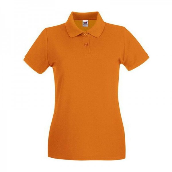 LADY FIT PREMIUM POLO XS Orange