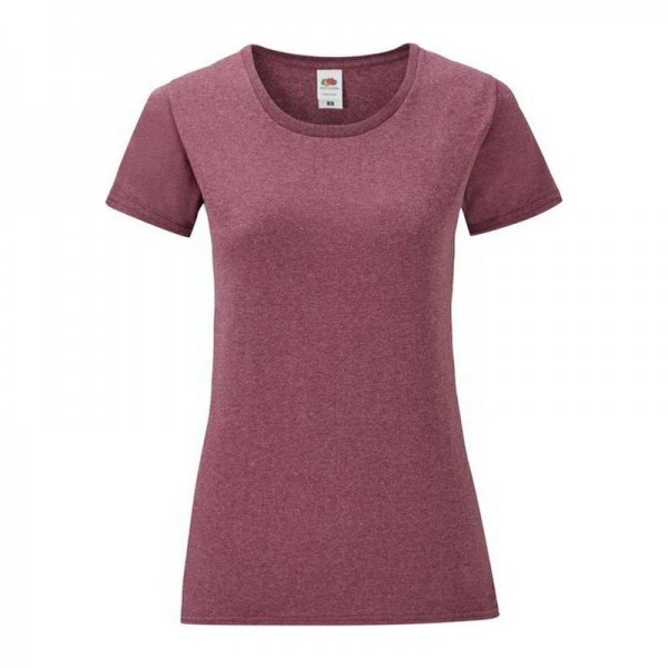 LADIES ICONIC 150 T XL Heather Burgundy