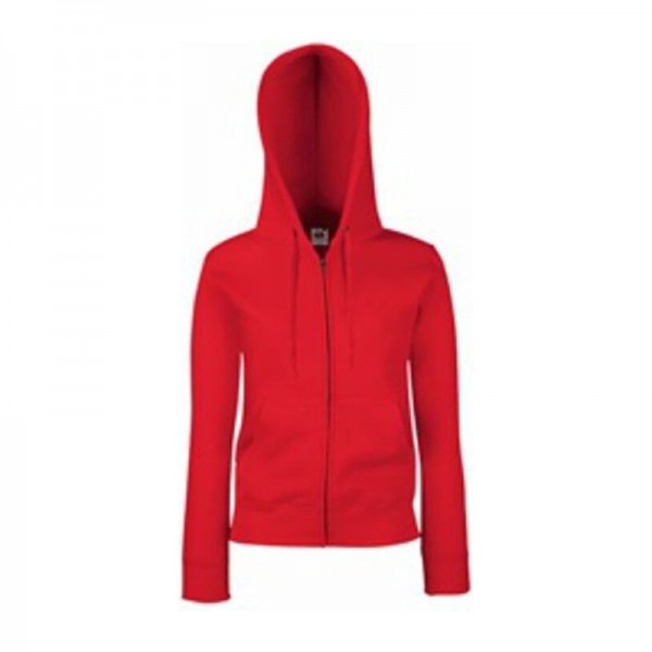 LADY FIT HOODED JACKET 2XL Red