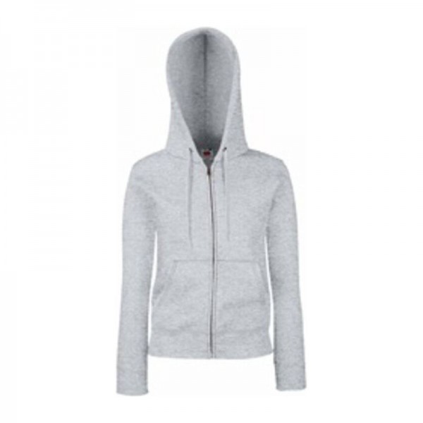 LADY FIT HOODED JACKET S Heather Grey
