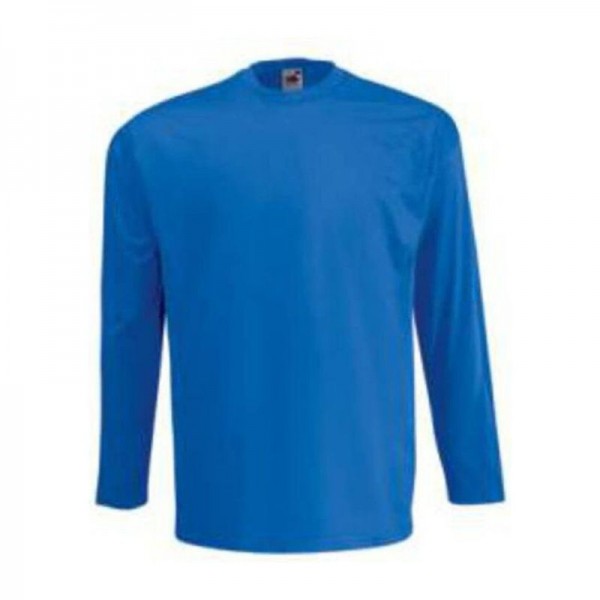 VALUEWEIGHT LONG SLEEVE T L Royal Blue