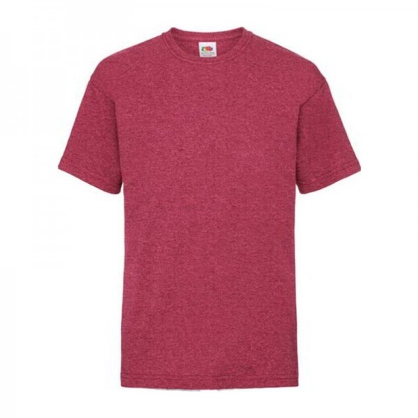 Kids Valueweight T 12/13 Vintage Heather Red