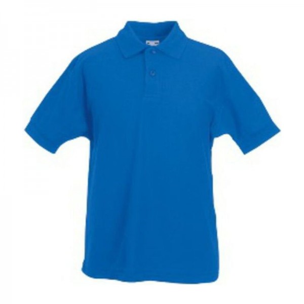 65/35 KIDS PIQUE POLO 5/6 Royal Blue