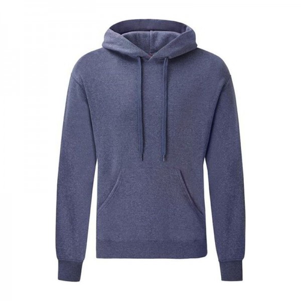 HOODED SWEAT L Heather Navy