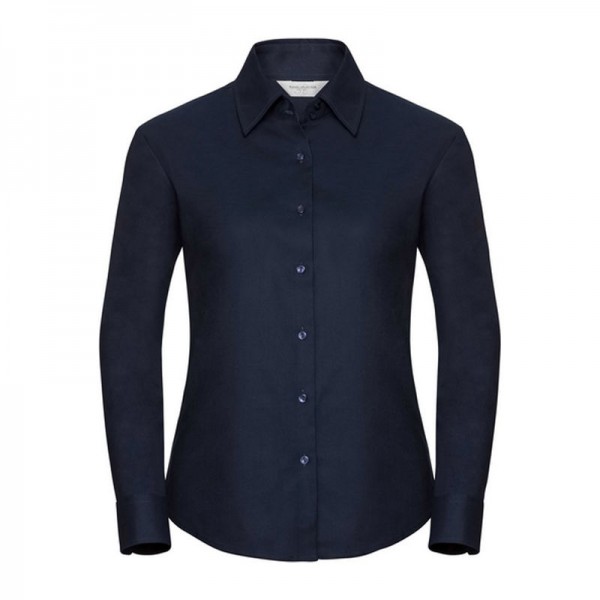 Ladies LS ECare Oxfrd Shrt 6XL Navy