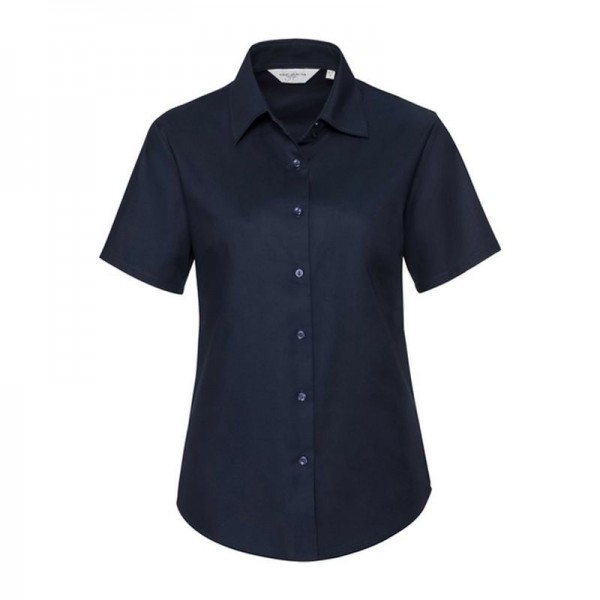 Ladies SS ECare Oxfrd Shrt 6XL Navy