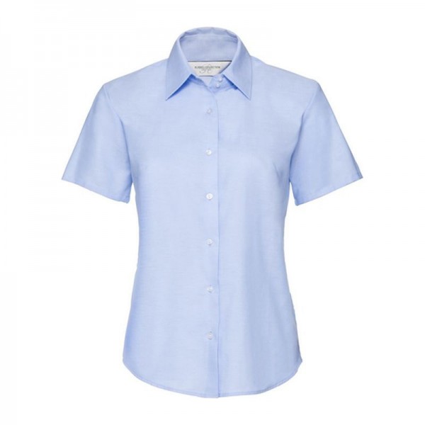 Ladies SS ECare Oxfrd Shrt 6XL Oxford Blue