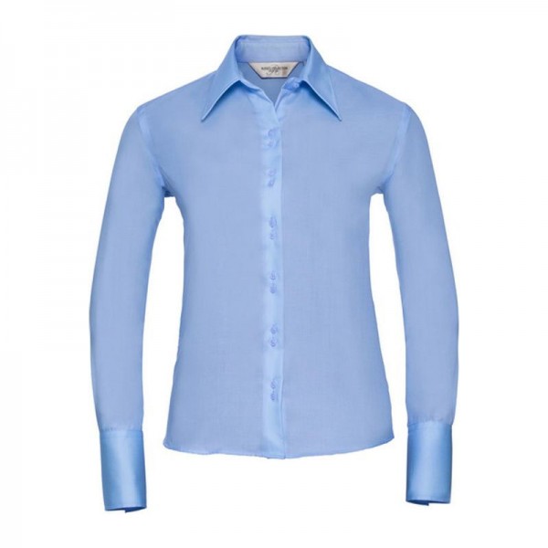 Russell Non-iron blouse long-sleeve 2XL Bright Sky