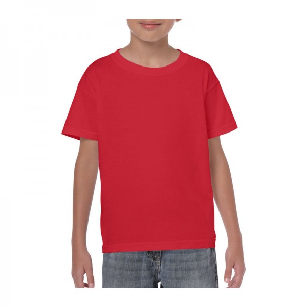 HEAVY COTTON YOUTH T-SHIRT S Red