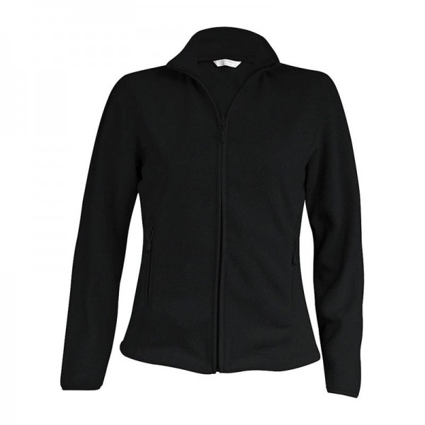 MAUREEN - LADIES' FULL ZIP MICROFLEECE JACKET 2XL Black