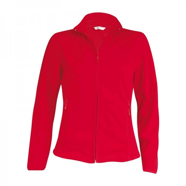 MAUREEN - LADIES' FULL ZIP MICROFLEECE JACKET 3XL Red