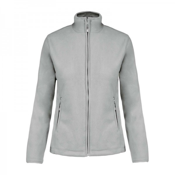MAUREEN - LADIES' FULL ZIP MICROFLEECE JACKET 2XL Snow Grey