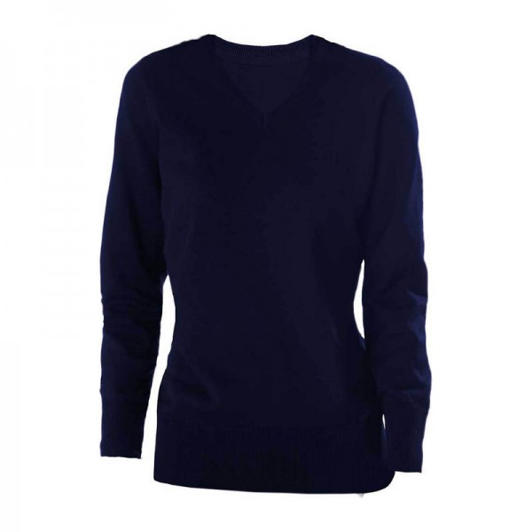 Ladies' V-Neck Jumper 3XL Navy