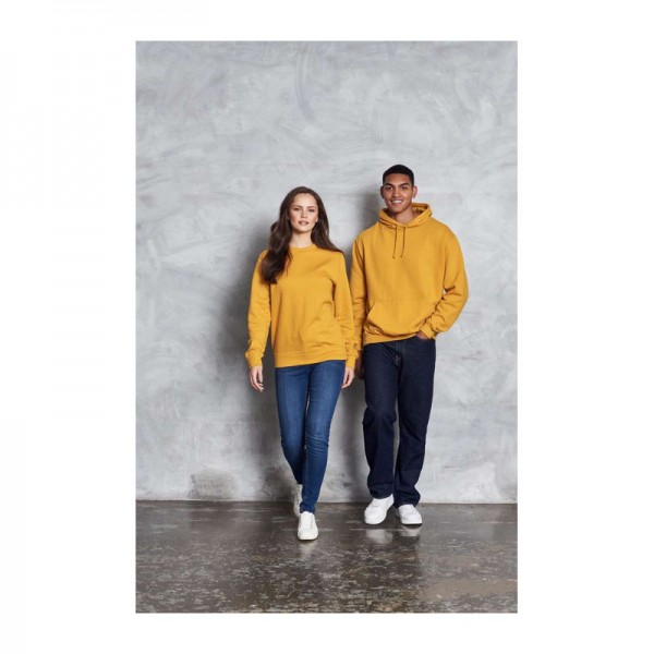 COLLEGE HOODIE M Mustard