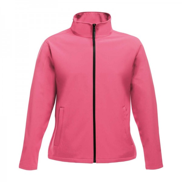 Ablaze Women'S Printable Softshell L Hot Pink/Black