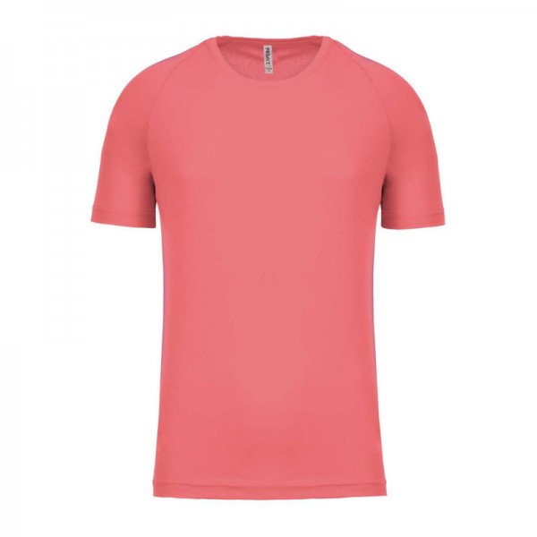 MEN'S SHORT-SLEEVED SPORTS T-SHIRT 2XL Coral